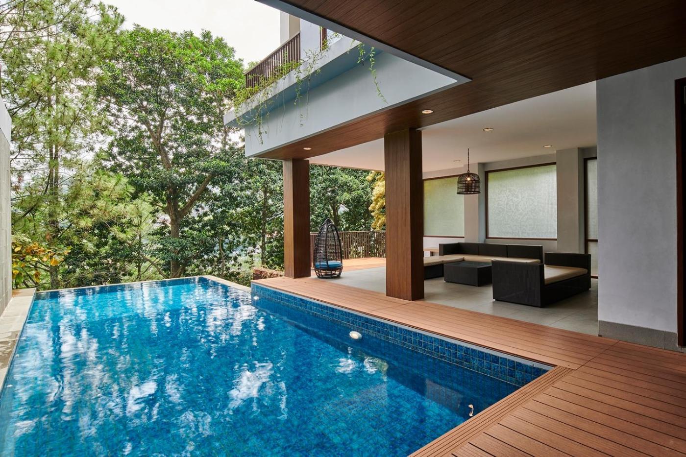 Asmaya Hill View Villa 7 Bedrooms With A Private Swimming Pool Bandung Exterior foto
